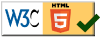 Logo validatore HTML5 W3C