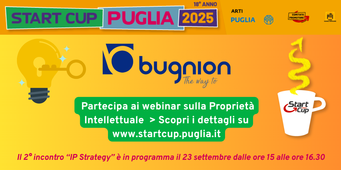 Il 23 settembre 2° webinar di Bugnion s.p.a sulla Proprietà Intellettuale