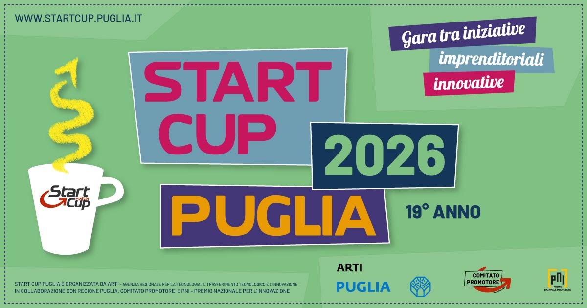 Al via la 19esima edizione della Start Cup Puglia, tutti i dettagli