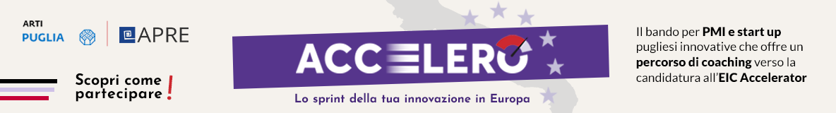 Banner ACCELERO – Lo sprint della tua innovazione in Europa