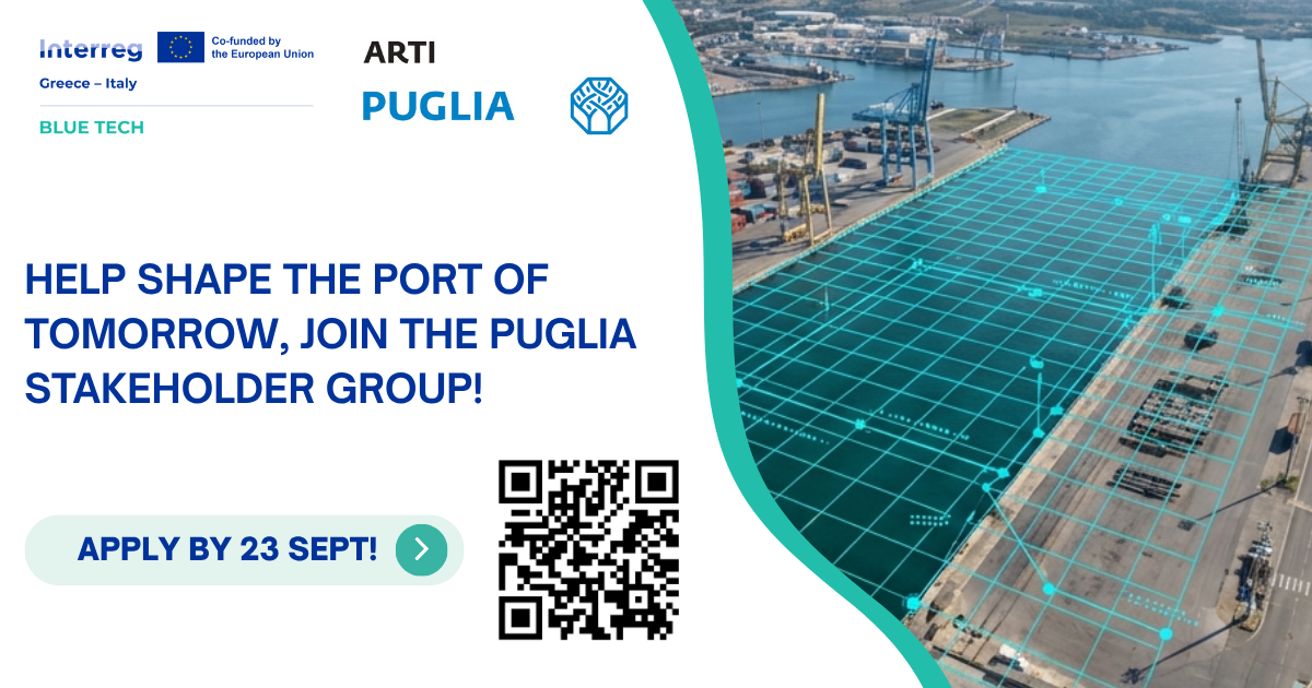 BLUE TECH: aperta la Call per gli stakeholder pugliesi della Blue Economy