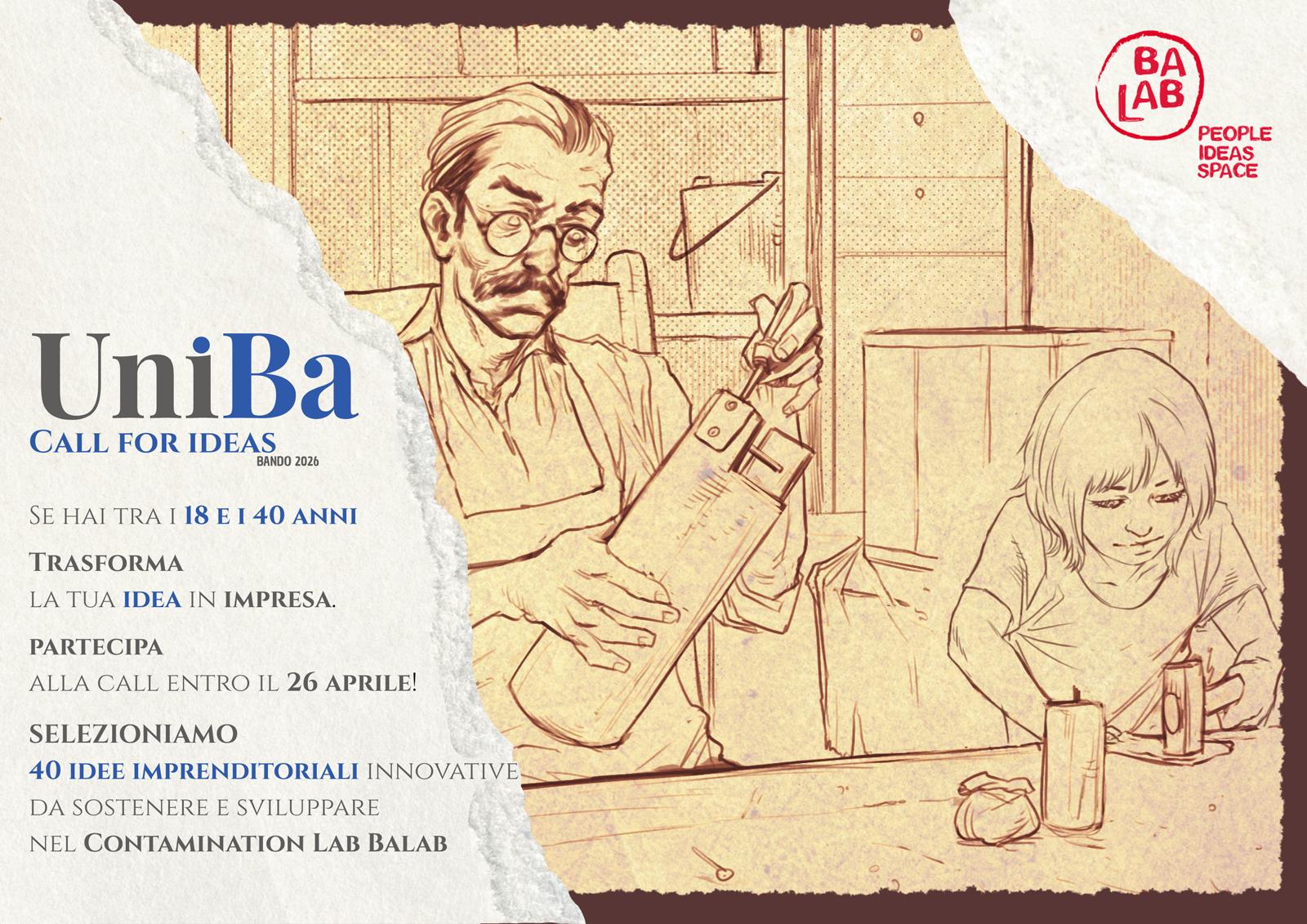 Prima call 2026 Balab Contamination Lab per diventare startupper