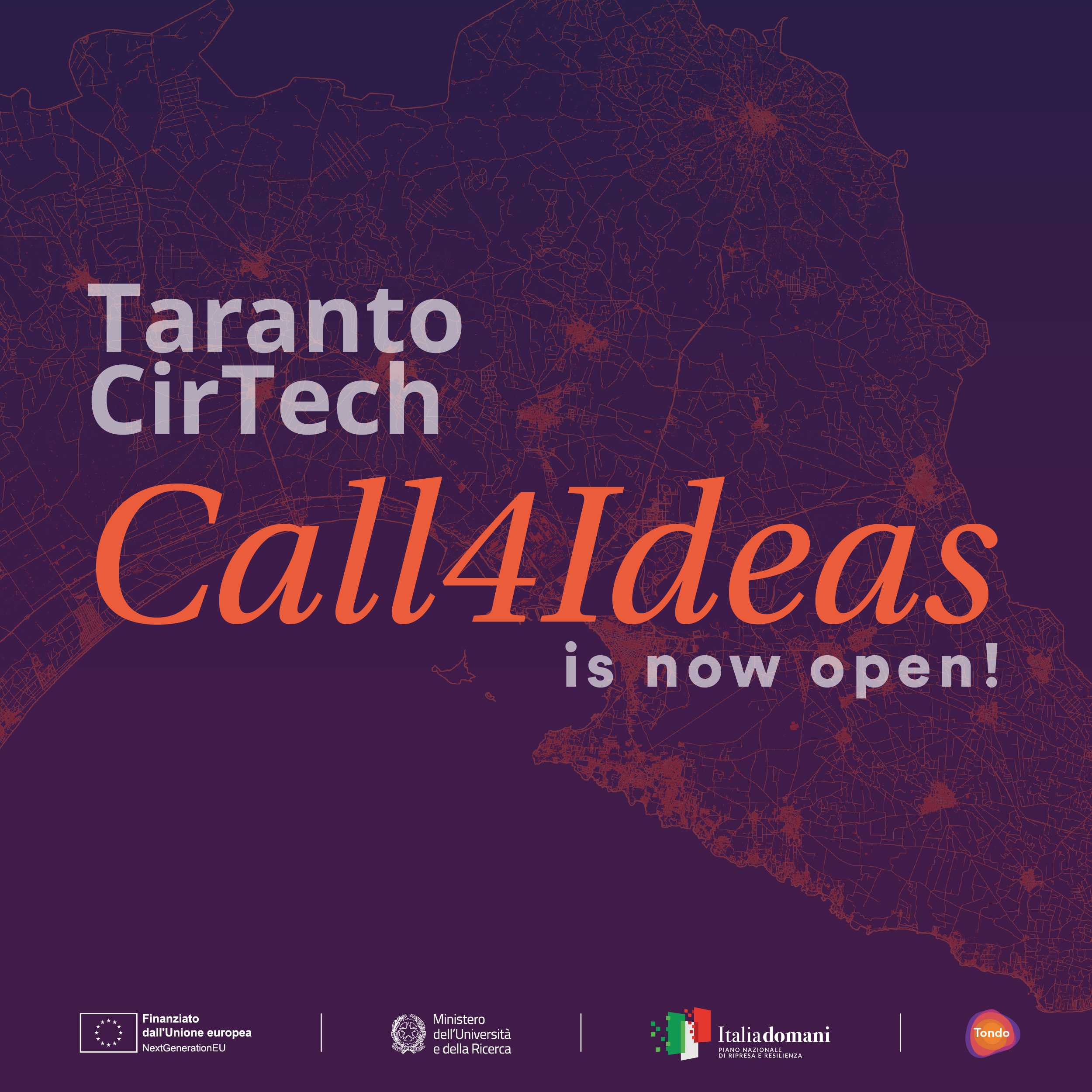 Call4Ideas Taranto CirTech, entro il 29 giugno le candidature per partecipare al percorso di accelerazione