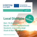 Variazione oraria per LOTTI: il 16 dicembre a Bari il secondo appuntamento della seconda edizione dei Local Dialogues