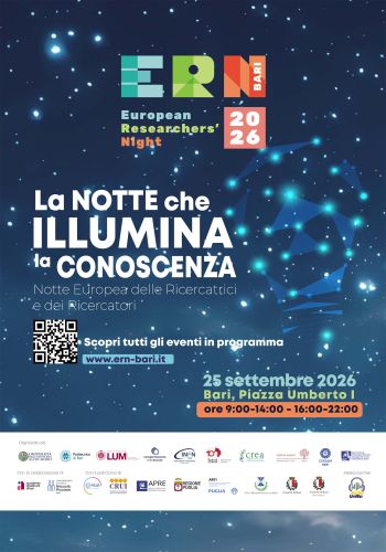 Torna a Bari l'appuntamento con la Notte delle ricercatrici e dei ricercatori