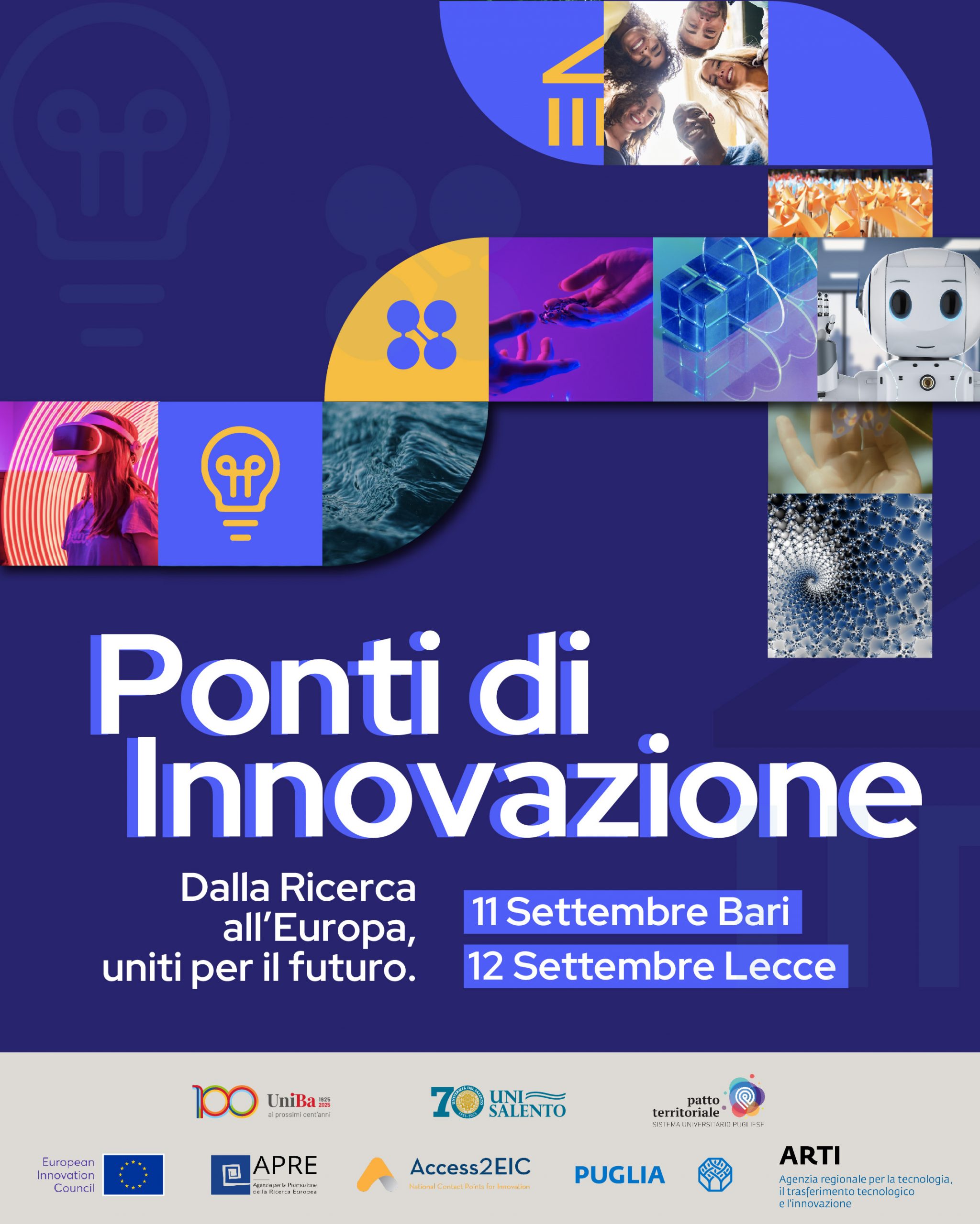 Save the date. European Innovation Council – Ponti di Innovazione: 11 e 12 settembre due giornate dedicate all’innovazione europea
