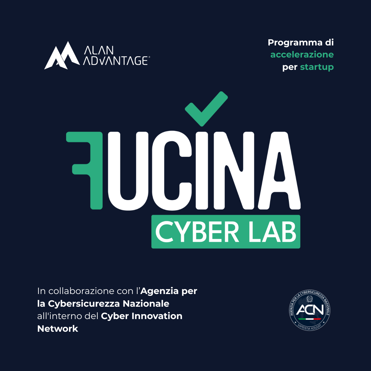 Fucina Cyber Lab: opportunità di accelerazione per startup nella cybersecurity