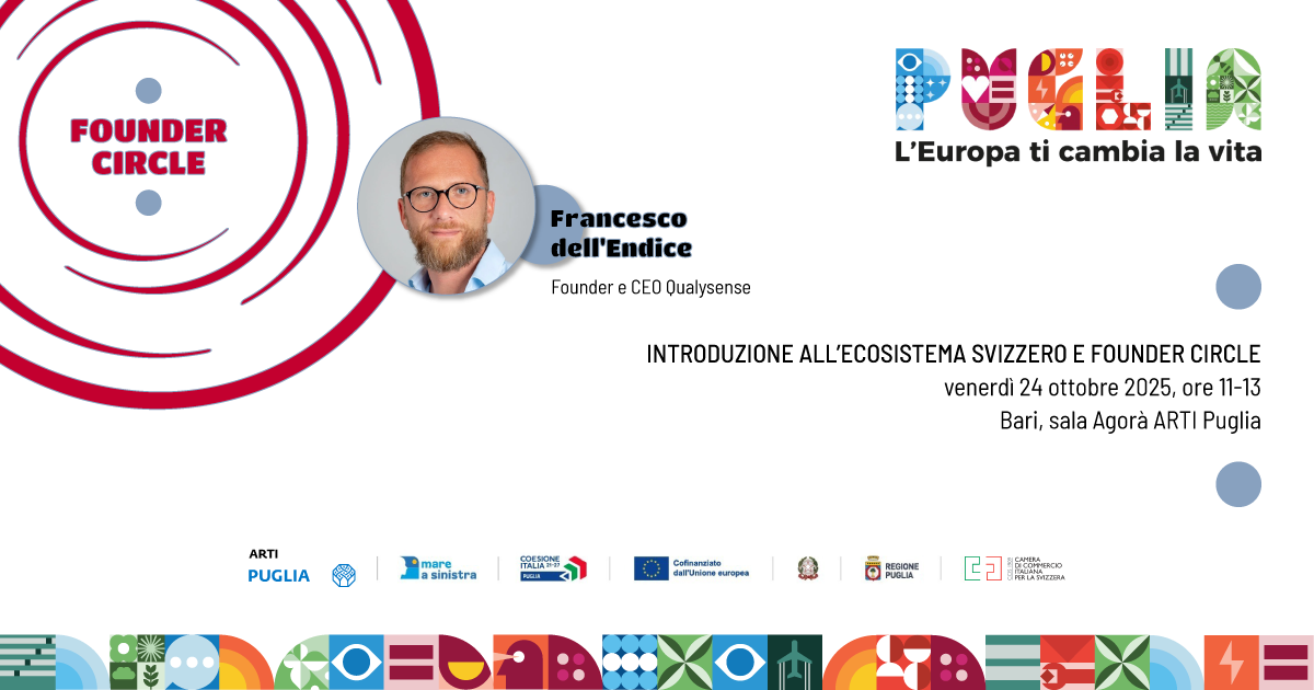 Startup e innovazione: il 24 ottobre l’incontro di presentazione dell’ecosistema svizzero