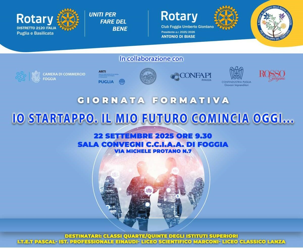 Io startappo: il 22 settembre l’evento a Foggia