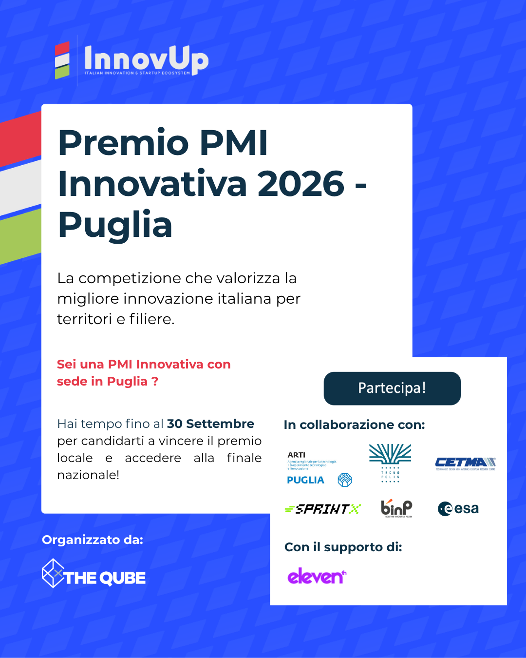 InnovUp Puglia, al via le candidature del Premio per le PMI innovative