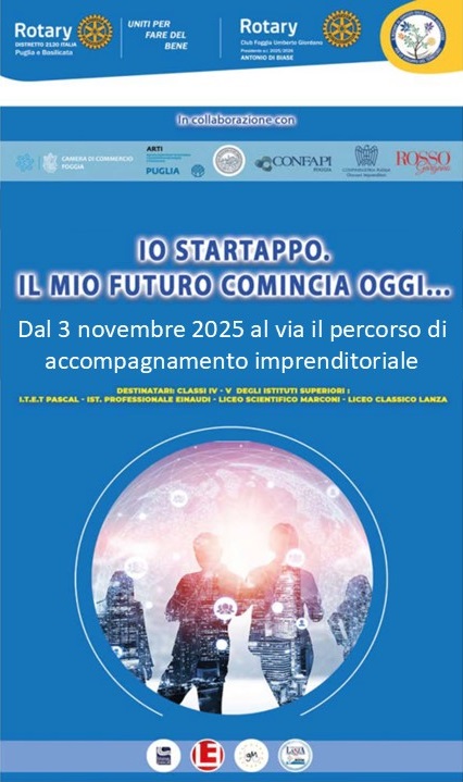 Al via il 3 novembre il percorso “Io Startappo”