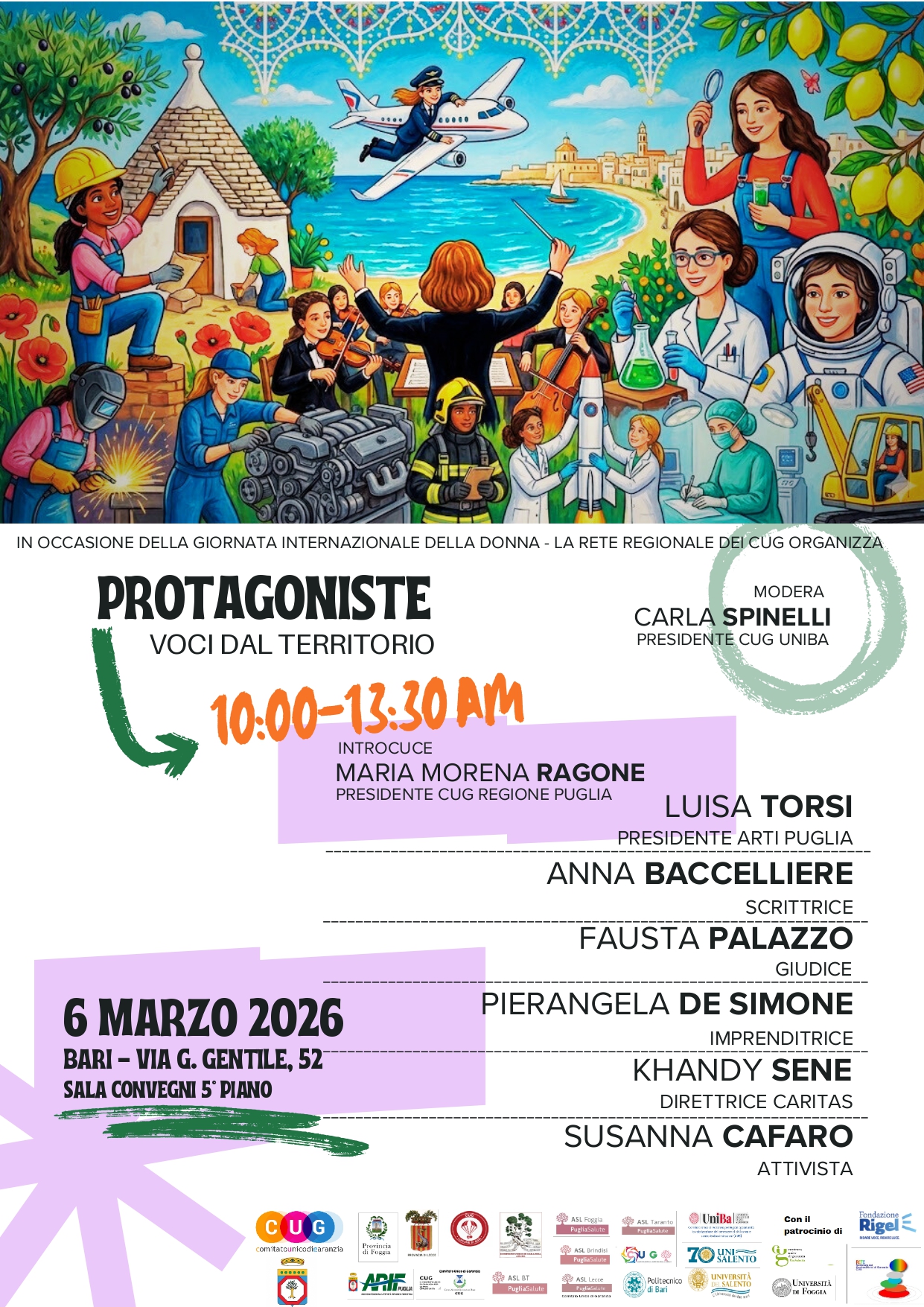 Il 6 marzo la presidente di ARTI ospite dell’iniziativa “Protagoniste, voci dal territorio”