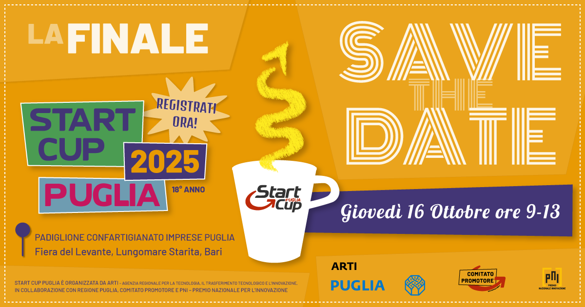Start Cup Puglia 2025, ecco i dodici finalisti ammessi alla finale del 16 ottobre