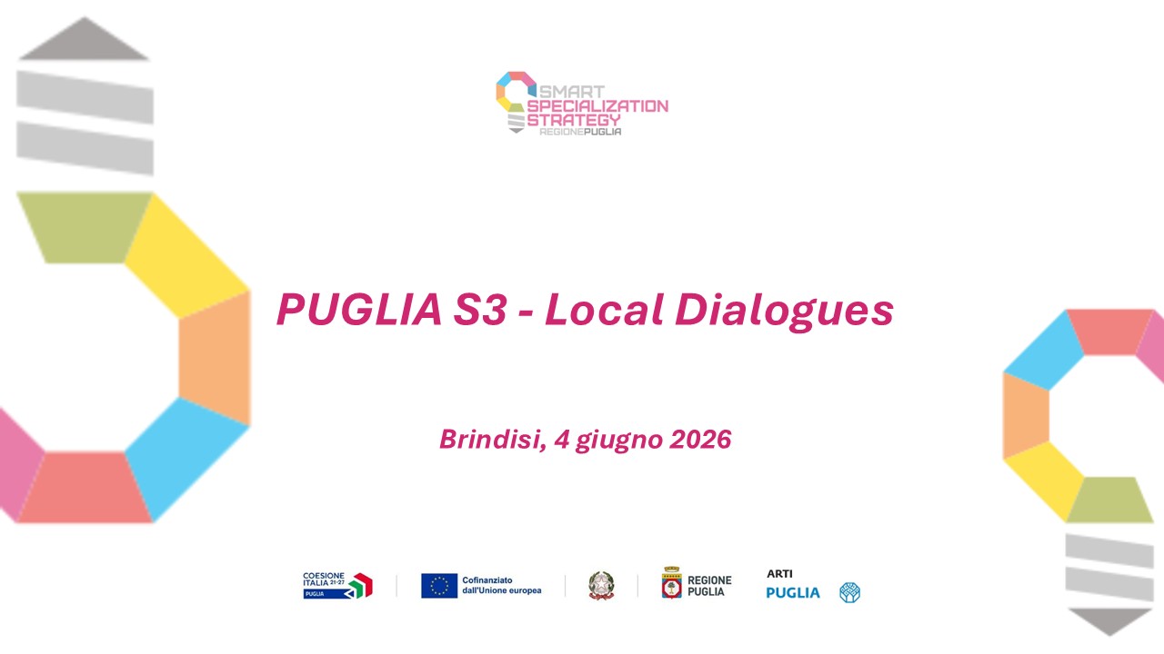 PUGLIA S3 Local Dialogues: a Brindisi il 4 giugno e a Trani il 12 giugno i nuovi incontri territoriali