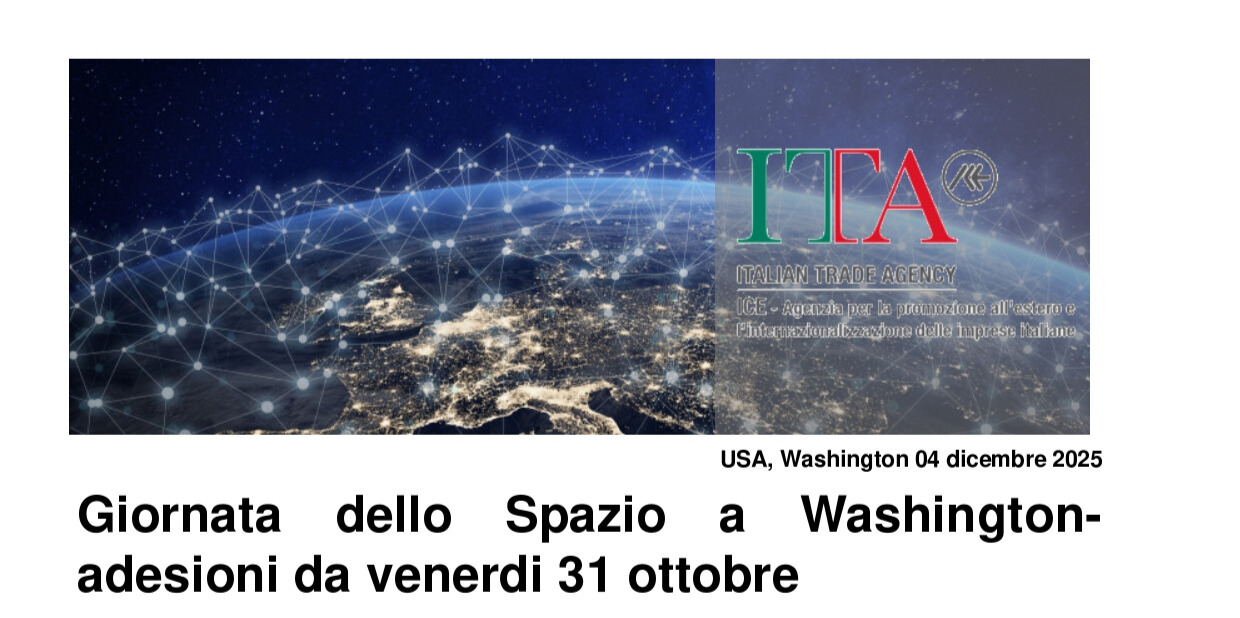 Space Day 2025 a Washington: dal 31 ottobre al 5 novembre adesioni per le imprese