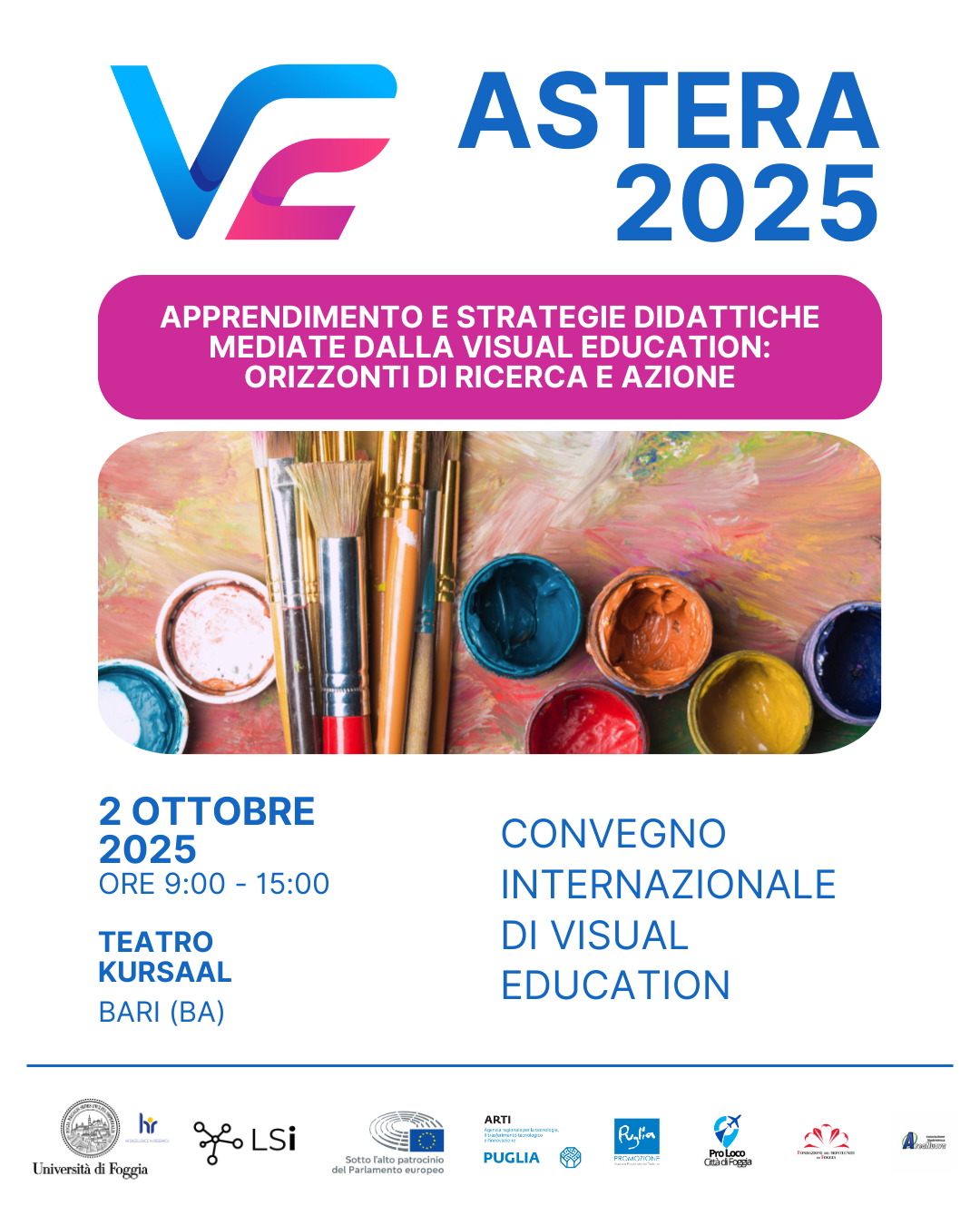 ASTERA 2025: il 2 ottobre la conferenza internazionale sulla Visual Education a Bari