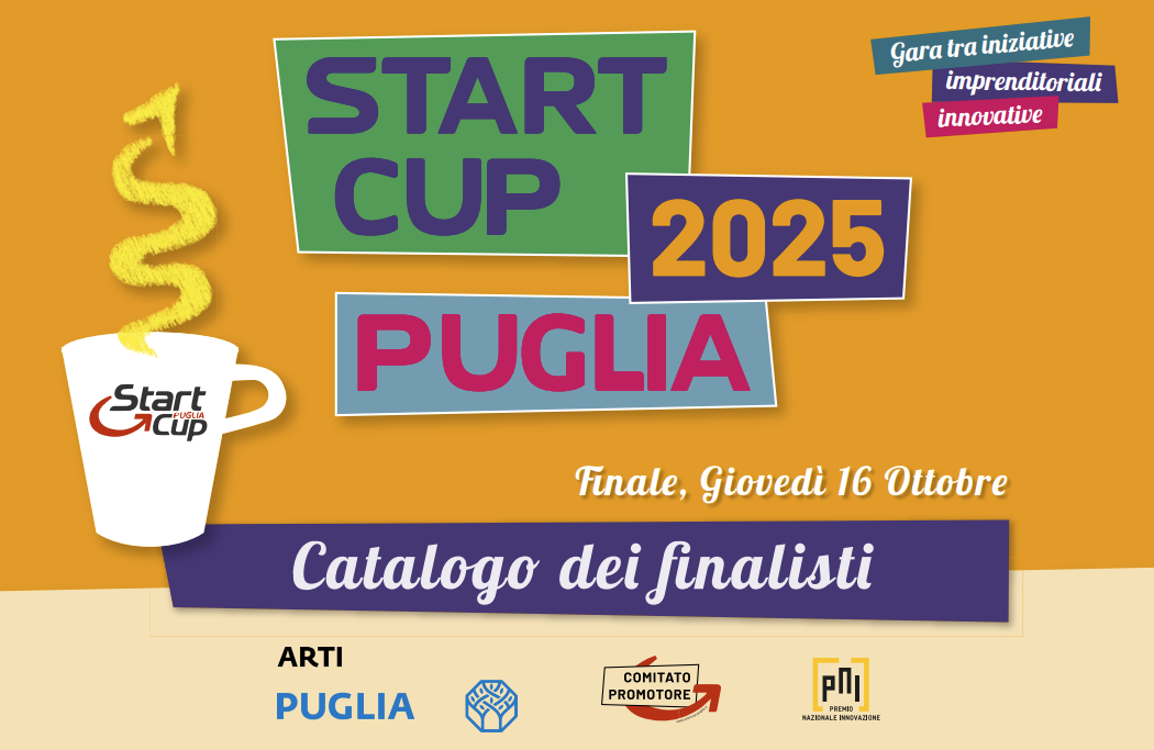 Start Cup puglia 2025: online il catalogo con i 12 progetti in gara alla finale del 16 ottobre