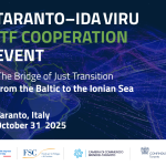 Il 31 ottobre a Taranto evento di cooperazione Italia-Estonia per la transizione giusta