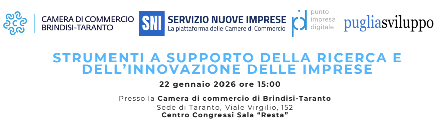 Strumenti a supporto della ricerca e dell’innovazione, incontro formativo a Taranto