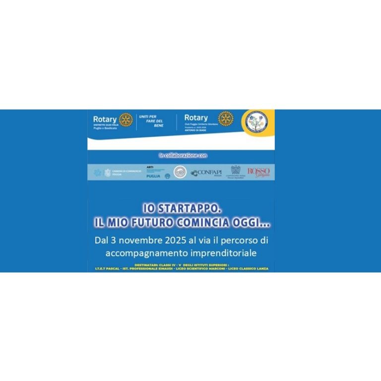 Al via il 3 novembre il percorso “Io Startappo”