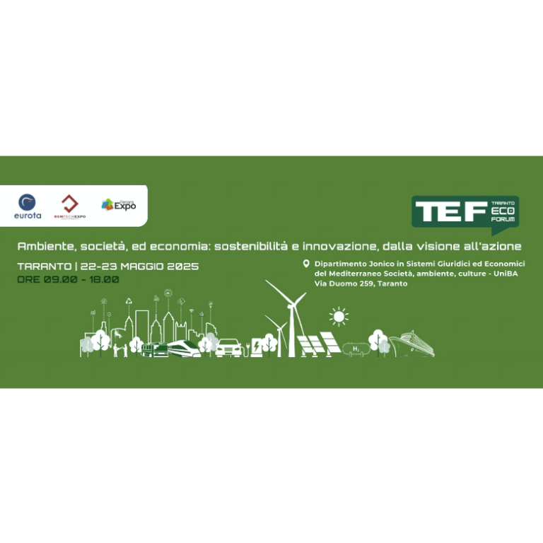 Il 22 e 23 maggio terza edizione del TEF – Taranto Eco Forum