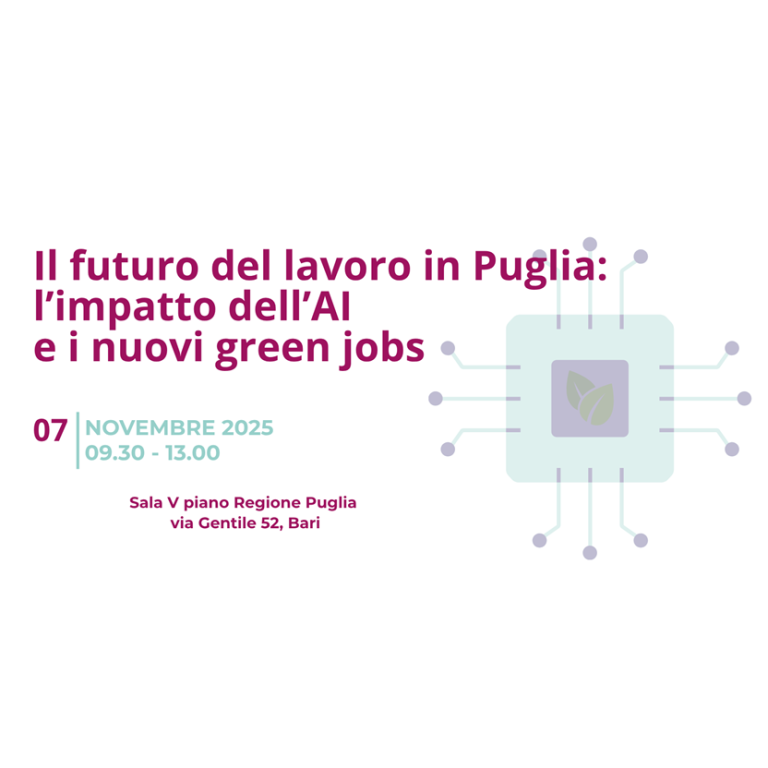 Il 7 novembre evento dell’Osservatorio del Mercato del lavoro su intelligenza artificiale e green jobs