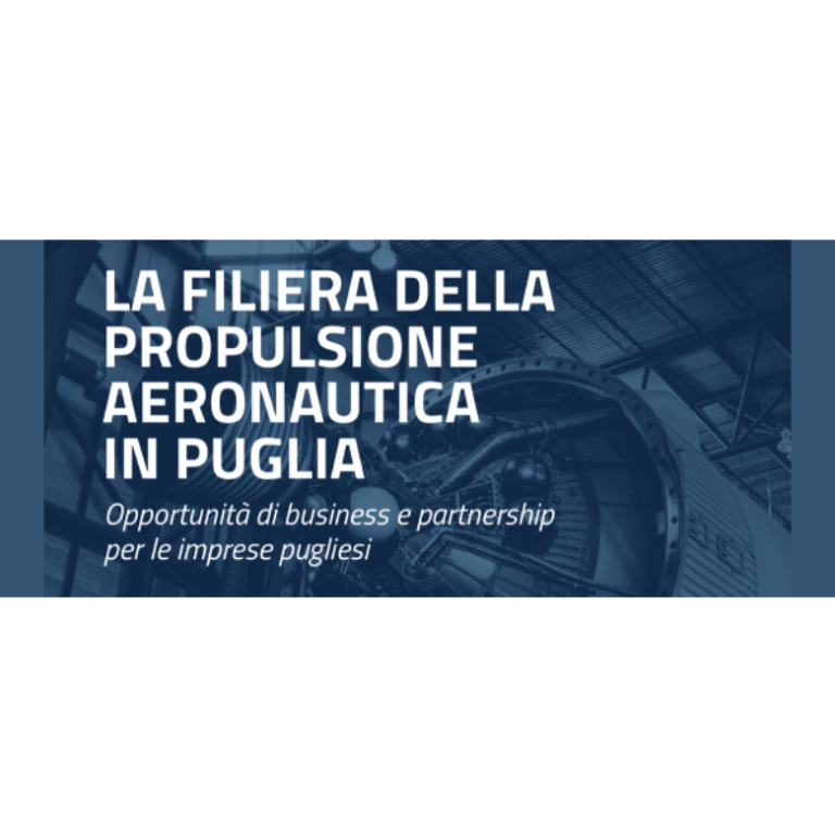 Il 21 maggio a Brindisi incontro su “La filiera della propulsione aeronautica in Puglia”: proroga iscrizioni al 28 aprile