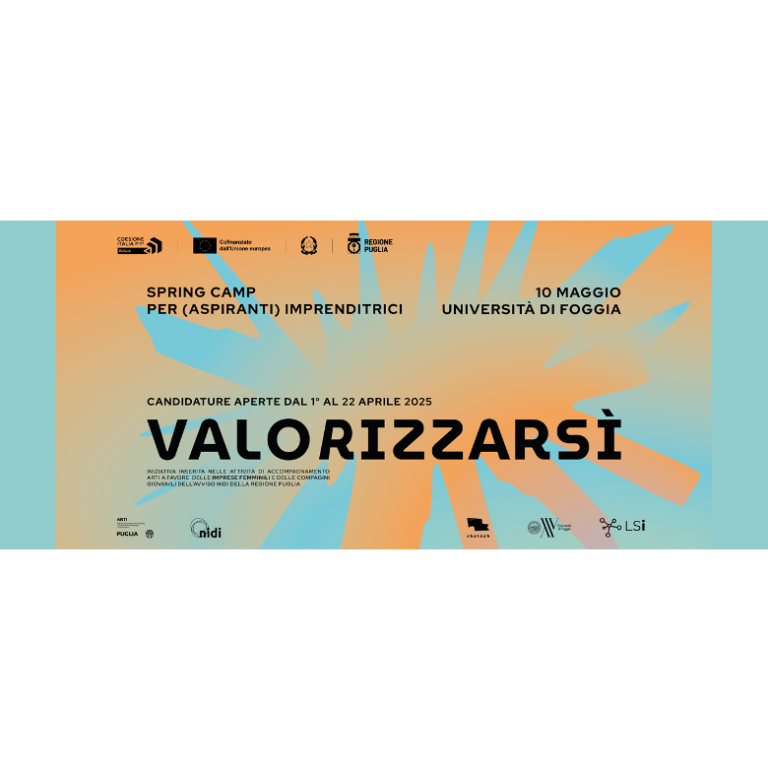 Spring Camp “Valorizzarsì” in programma il 10 maggio a Foggia