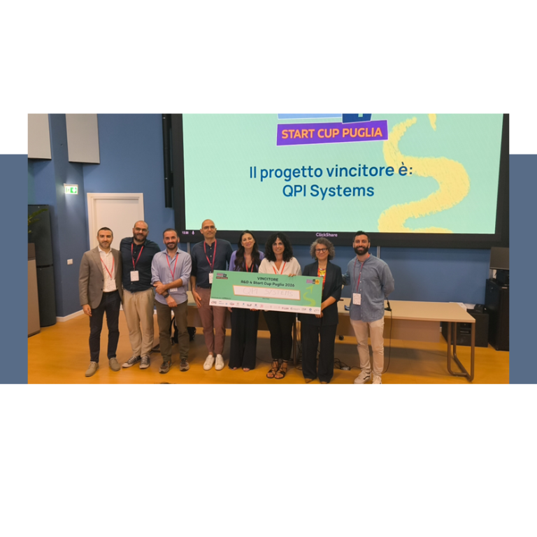 “Start Cup Puglia – Road to PNI 2026”: QPI Systems vince la sub competition territoriale di Bari