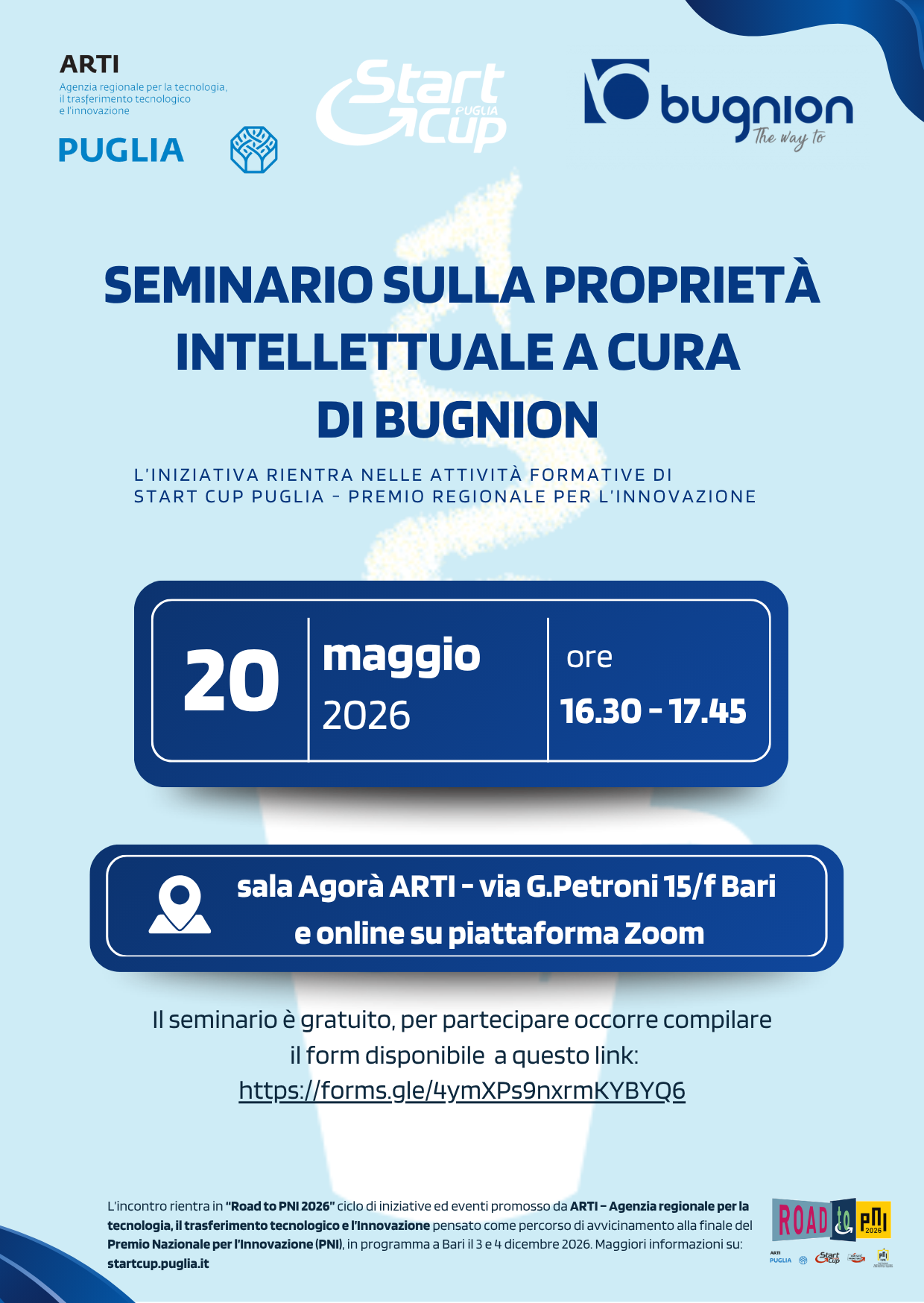 Il 20 maggio webinar sulla Proprietà Intellettuale a cura di Bugnion