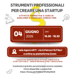 Il 4 giugno il webinar gratuito su "Strumenti professionali per creare una startup" a cura di G&A Consulting