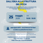 Il 25 maggio il webinar gratuito "Dall’idea alla struttura del pitch" a cura dell'incubatore certificato The Qube