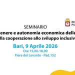 Parità di genere e autonomia economica delle donne: appuntamento il 9 aprile alla Fiera del Levante