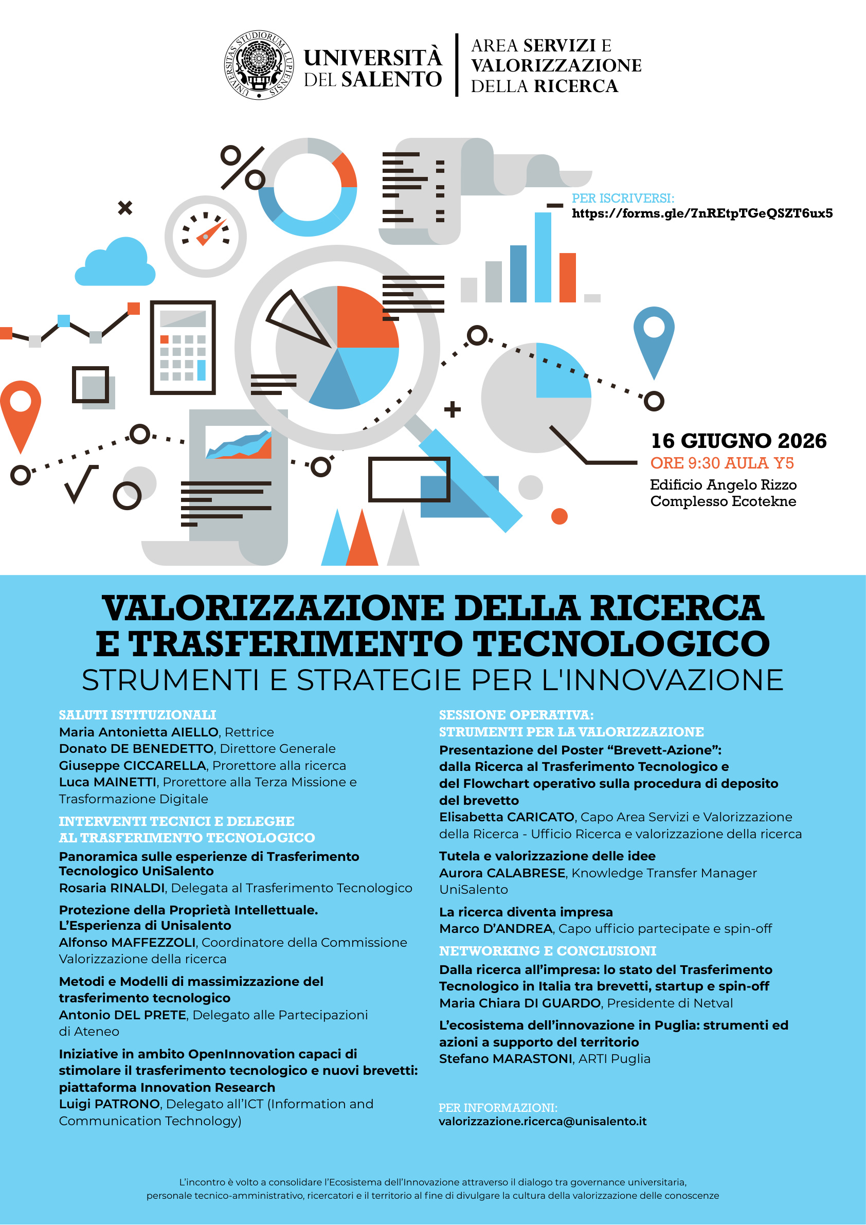 Evento di Unisalento su valorizzazione della Ricerca e Trasferimento Tecnologico
