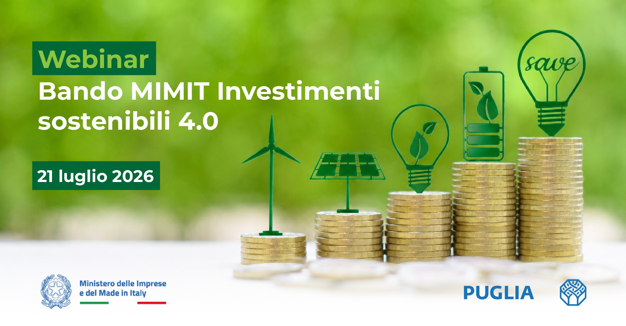 Investimenti Sostenibili 4.0: il 21 luglio un webinar per conoscere il nuovo bando MIMIT