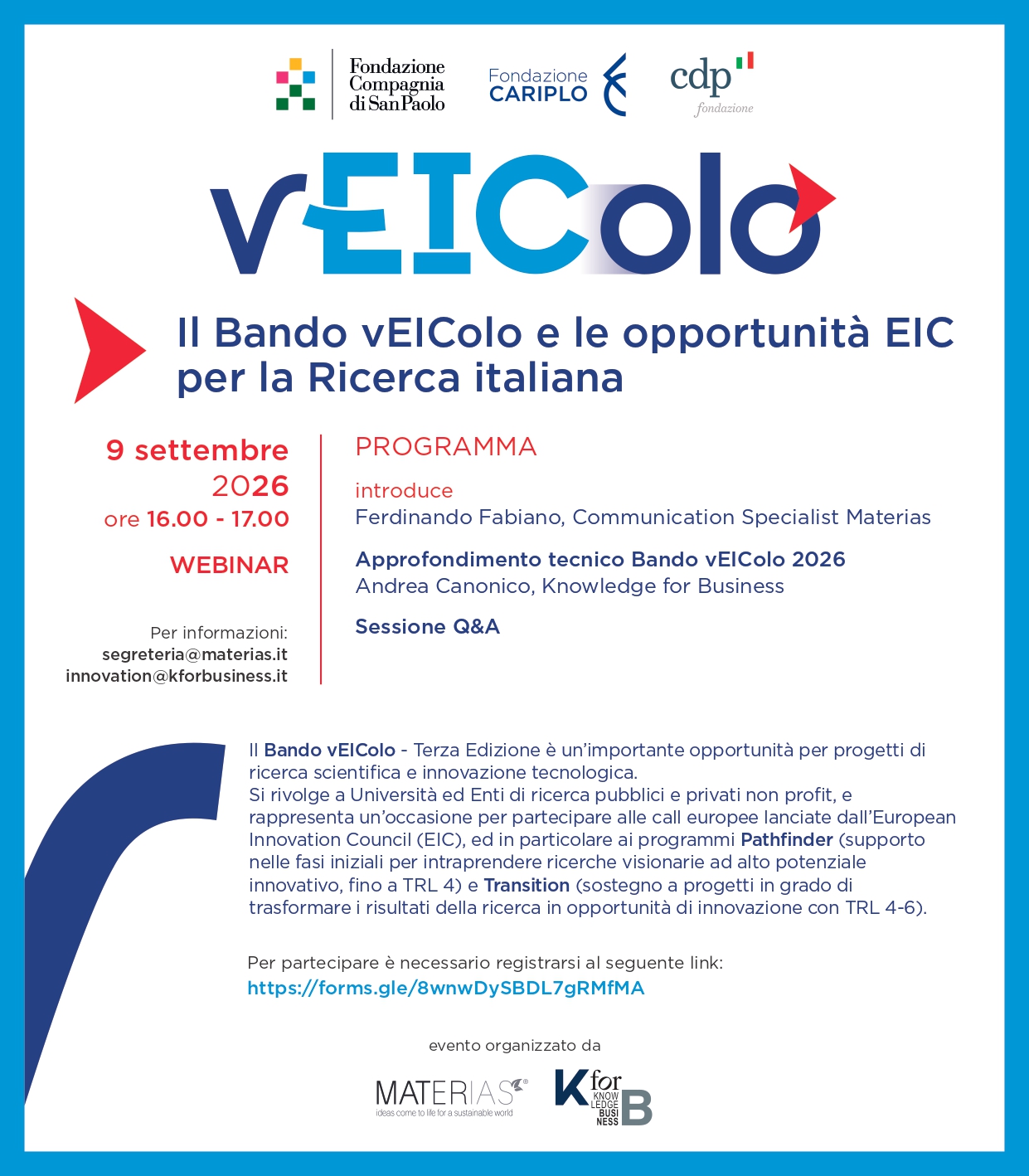 Bando vEIColo, al via la terza edizione